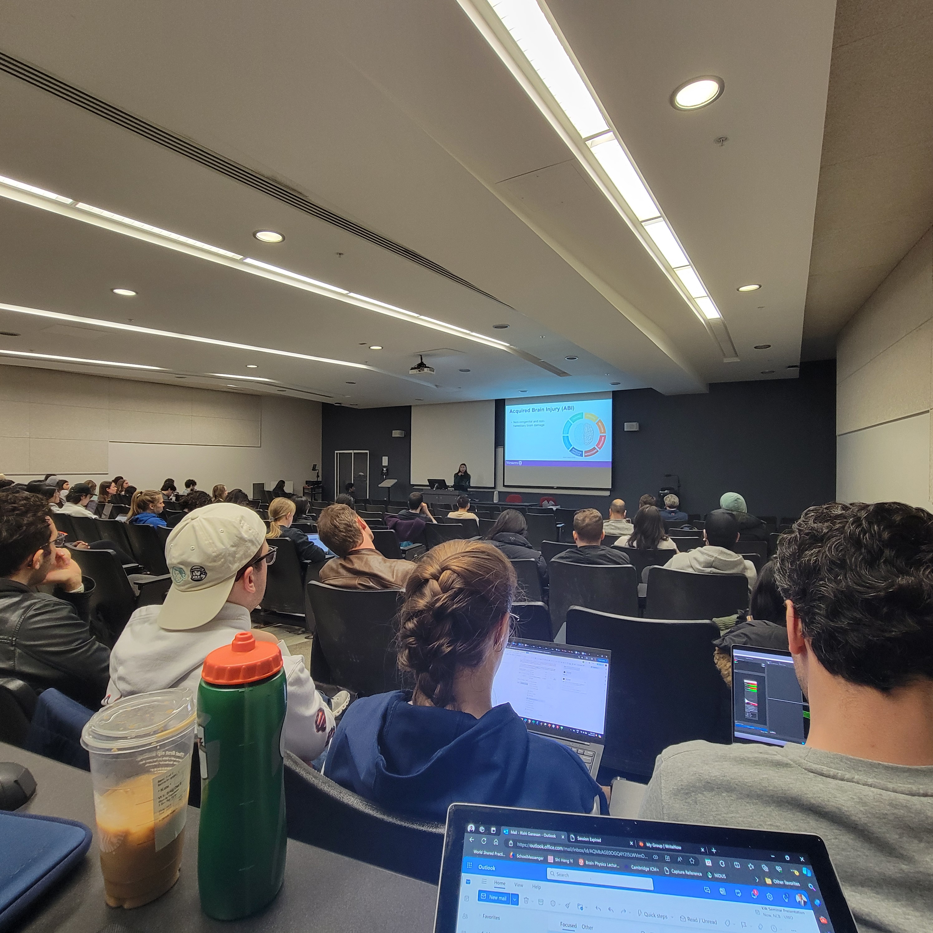 Researchers collaborating in the lab